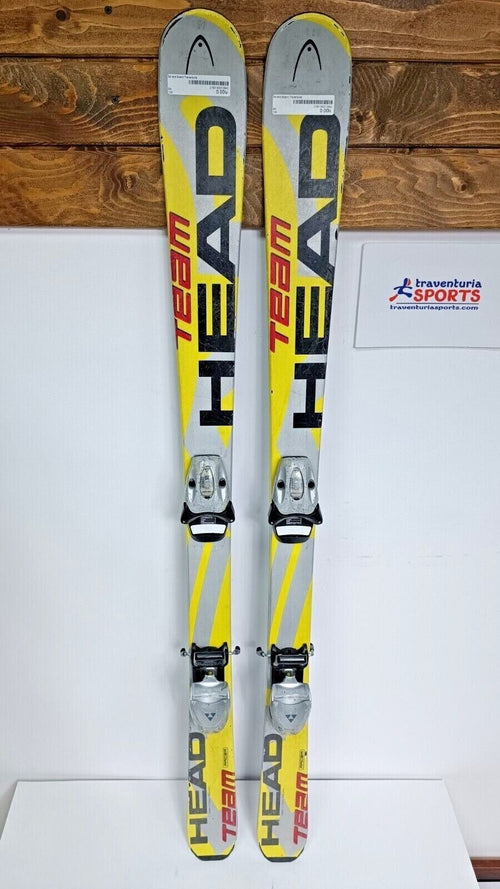 HEAD Team Racer 126 cm Ski + Fischer 4.5 Bindings Winter Sport