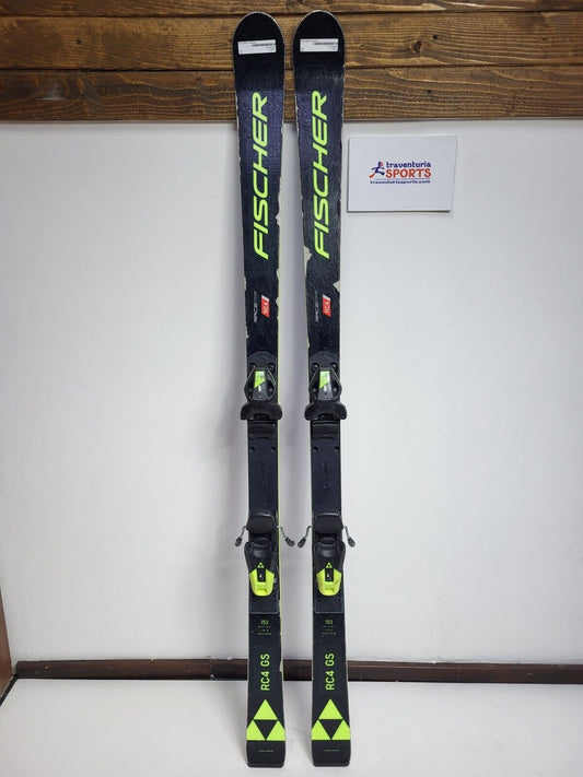 Fischer RC4 GS 153cm Ski + Fischer 9  Bindings Winter Fun Snow Sport