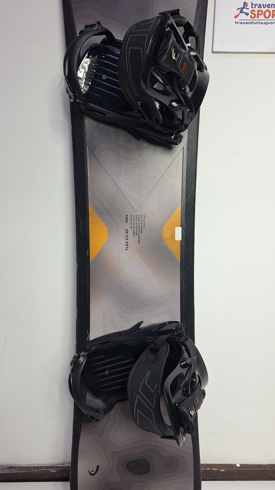 HEAD Flex 4D 158W cm Snowboard + Brand New Fastec L  Bindings Winter Snow