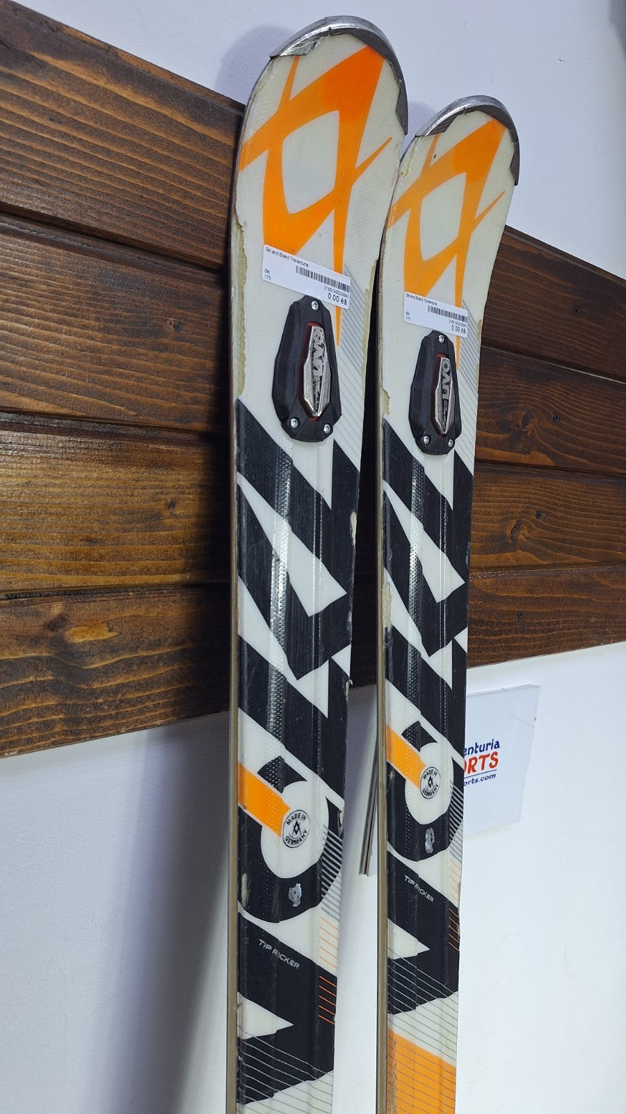 Volkl Racetiger UVO 175cm Ski + Marker 12 Bindings Winter Sport