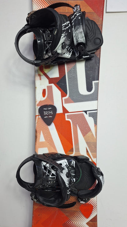 Snowboard Elan RS 155 cm + fixations Elan M Sport Hiver Amusement Tout-terrain Extérieur
