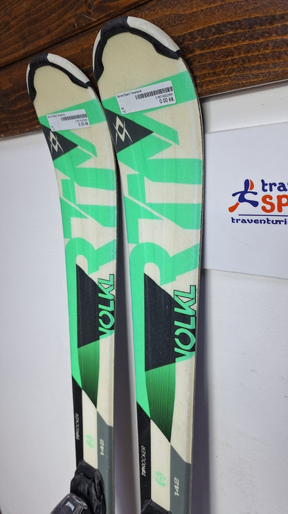 Volkl RTM 142 cm Ski + Marker 10 Bindings Fun Snow Winter Sport Piste