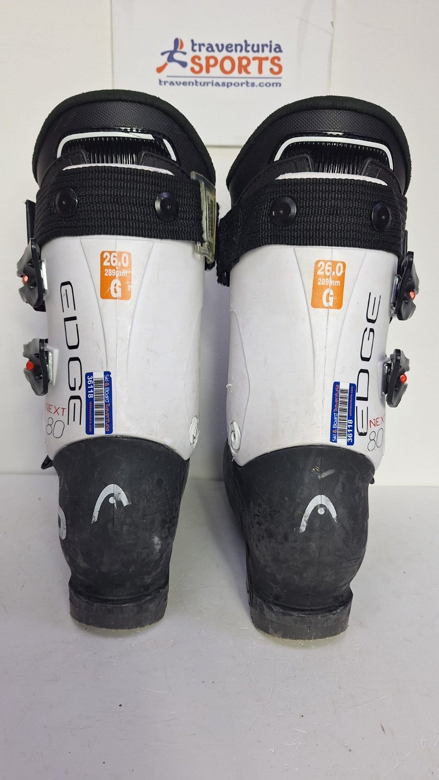 Chaussures de ski HEAD Next Edge 80 (EU 40 1/2; UK 7 ; Mondo 260) Sport plaisir d’hiver sur neige