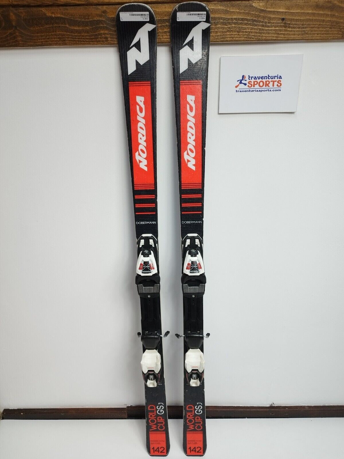 Ski Nordica Dobermann WC GS J 142 cm + fixations Marker 8 Sport d'hiver Plaisir