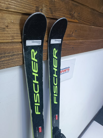 Ski Fischer RC4 GS 153 cm + fixations Fischer RS9 Sports d’hiver Plaisir de la neige