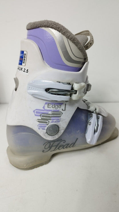 HEAD Edge J2 Ski Boots (EU 32 1/3; UK 1/2; Mondo 205) Sport Winter Snow Fun