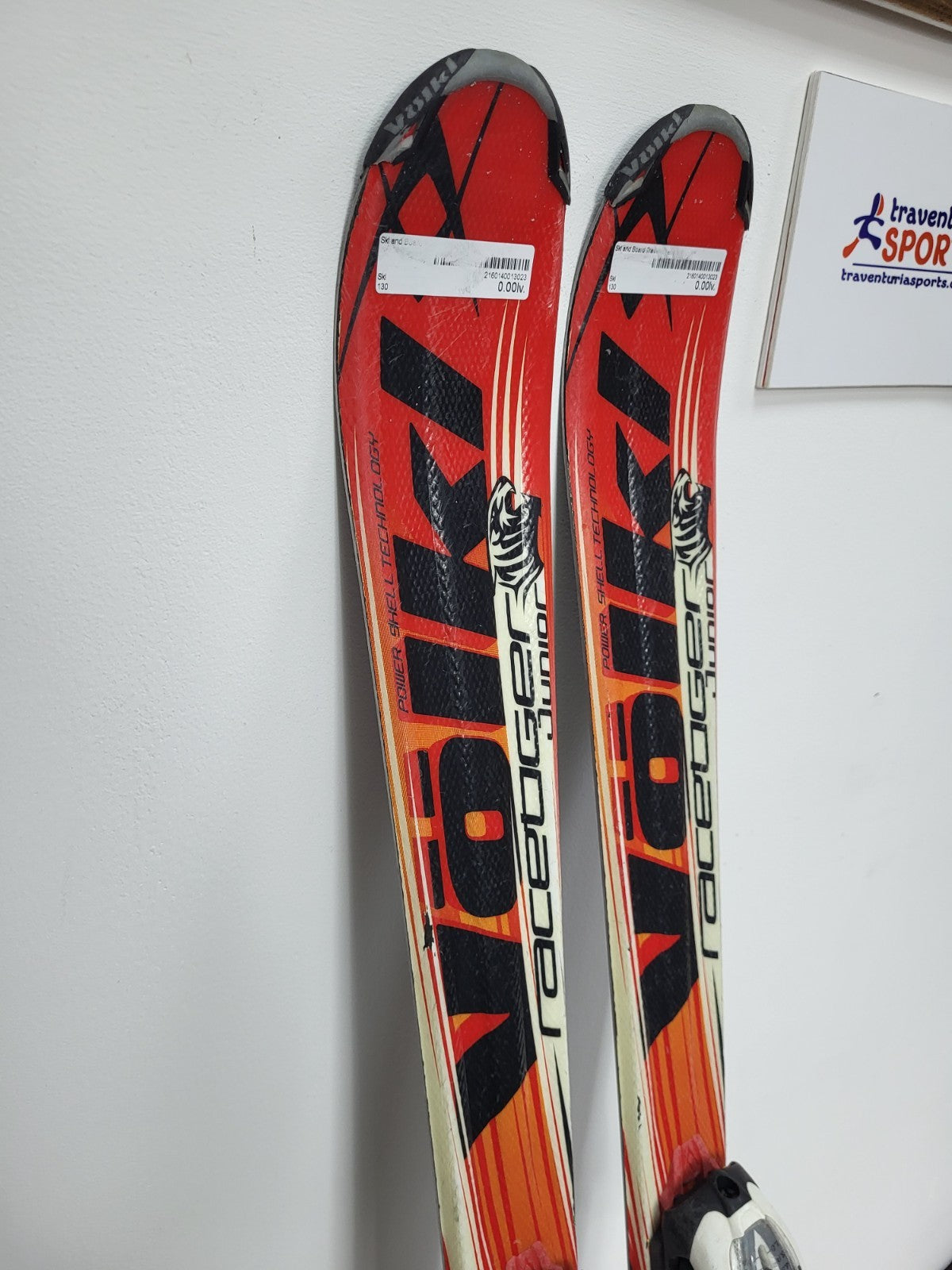 Sci Völkl Racetiger GS R JR 130 cm + Attacchi Marker 7 Sport Invernali Divertimento sulla Neve