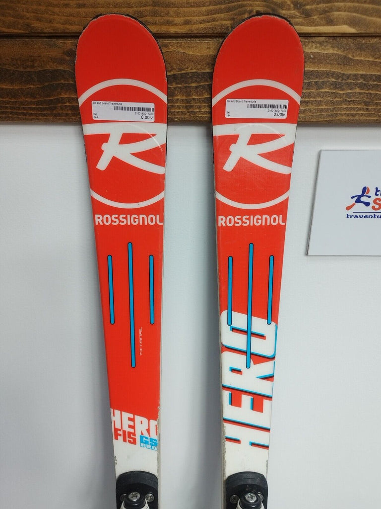 Rossignol Hero FIS GS Pro 144 cm Ski + Look 7 Bindings Winter Fun