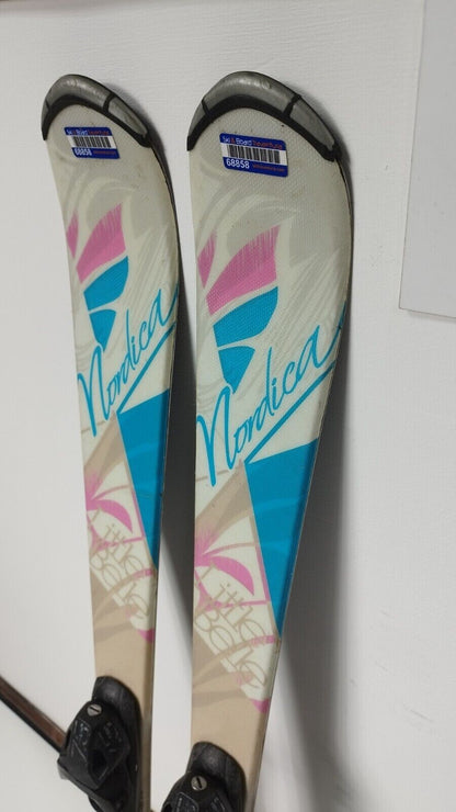 Sci Nordica Little Belle 130 cm + attacchi Elan ESP 7.5 Inverno Outdoor Neve