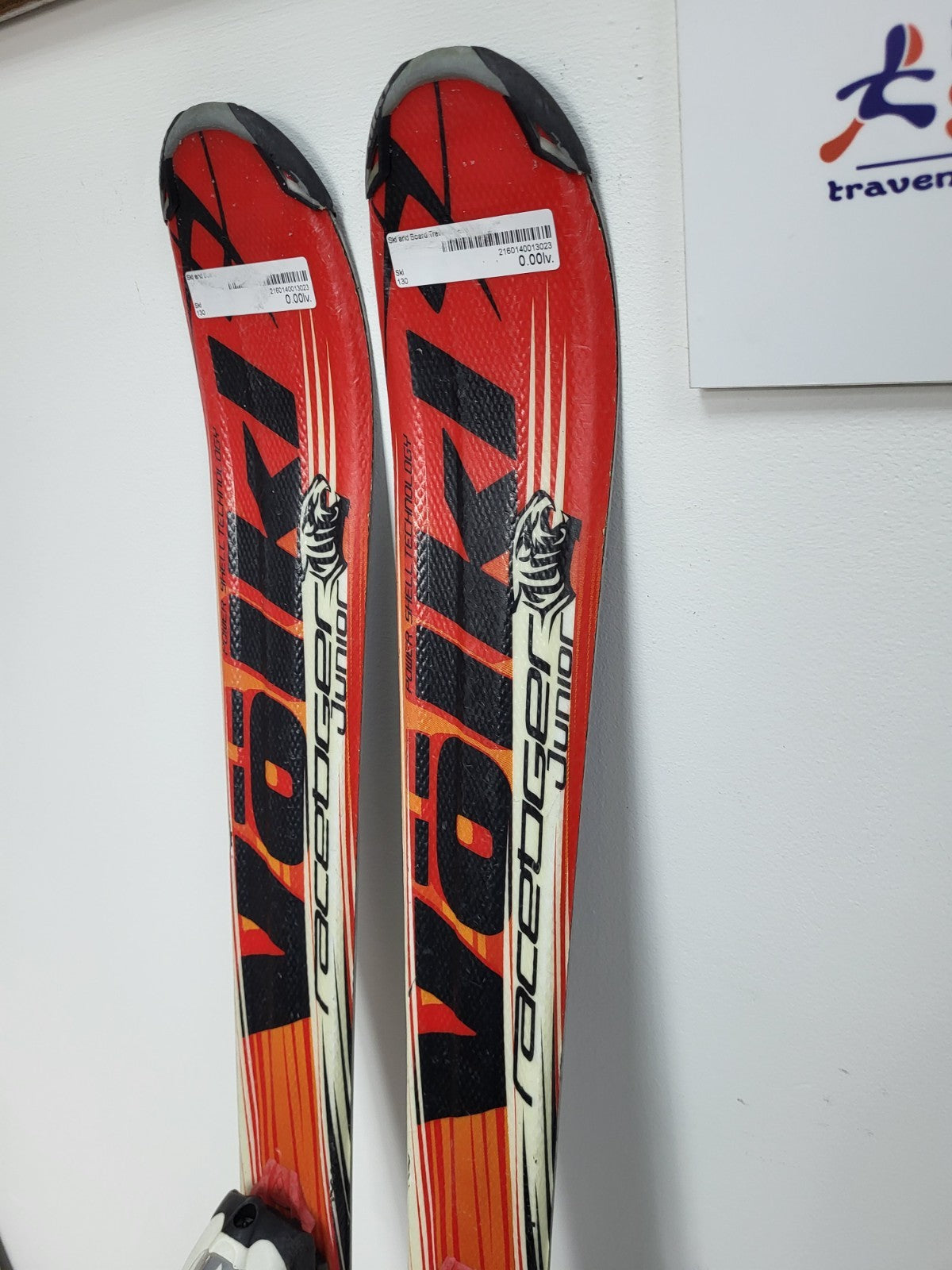 Sci Völkl Racetiger GS R JR 130 cm + Attacchi Marker 7 Sport Invernali Divertimento sulla Neve