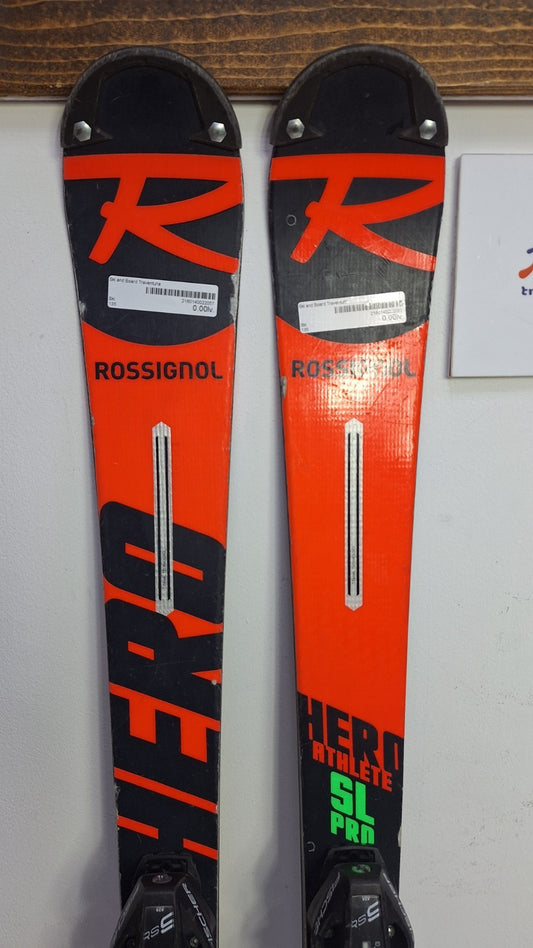 Rossignol Hero Athlete SL Pro 135 cm Ski + Fischer RS9 Bindings Winter Fun Snow
