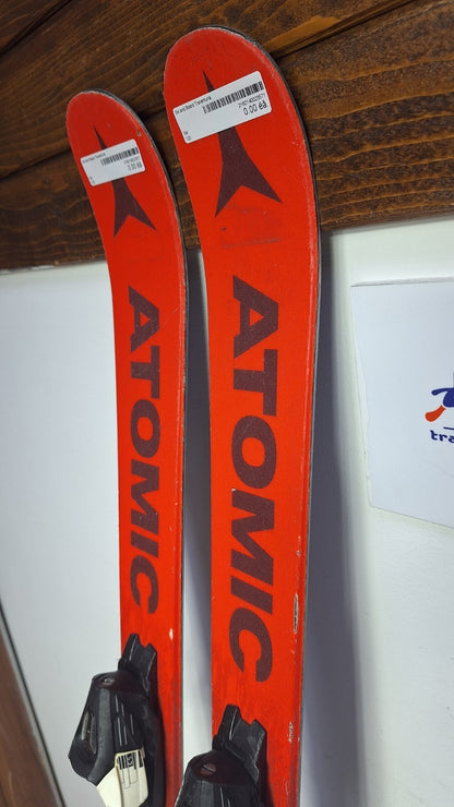 Atomic Punx Twin-Tip Ski 120 cm + Atomic 4.5 Bindungen Wintersport Schnee