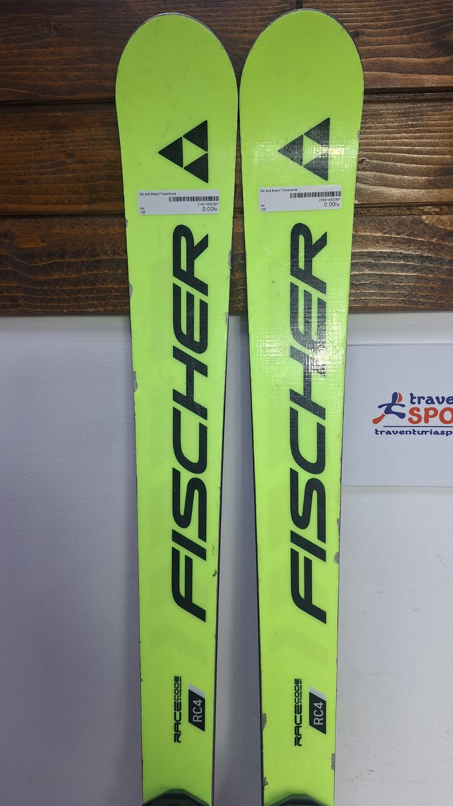 Sci Fischer RC4 WC GS 158 cm + Attacchi Fischer Z13 Sport invernali Divertimento sulla neve