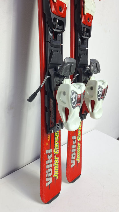 Volkl Tiger JR Carver 100cm Ski + Marker 4.5 Bindings Winter Sport Fun