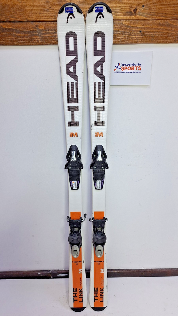 HEAD The Link 150 cm Skis + Tyrolia BYS 10 Bindings Winter Sports Snow Fun