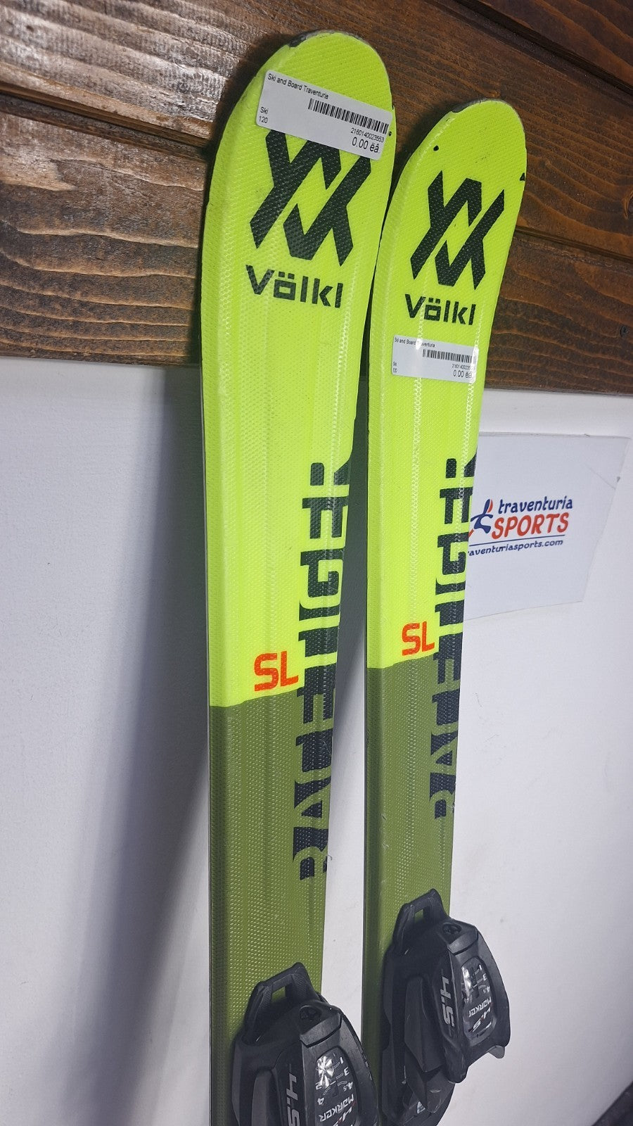 Völkl Racetiger 13 SL 120 cm Ski + Marker 4.5 Bindung Wintersport Schneespaß