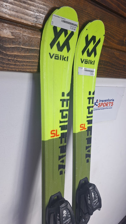 Völkl Racetiger 13 SL 120 cm Ski + Marker 4.5 Bindung Wintersport Schneespaß