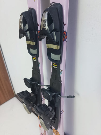 Sci Rossignol Fun Girl 140 cm + attacchi Elan ESP 7.5 Winter Adventure