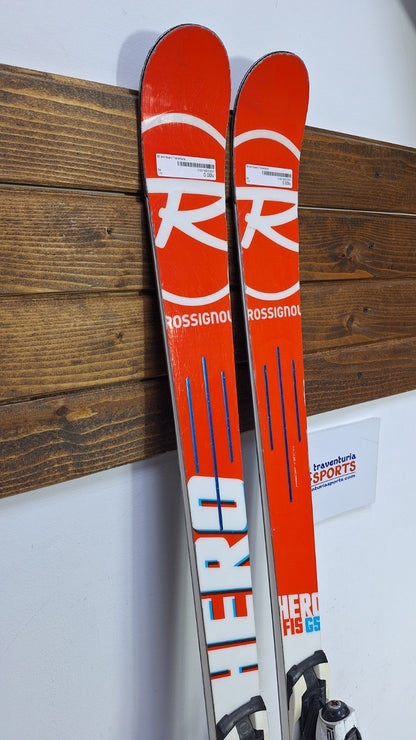 Rossignol Hero FIS GS  175 cm Ski + Rossignol 12 Bindings Winter Fun Snow