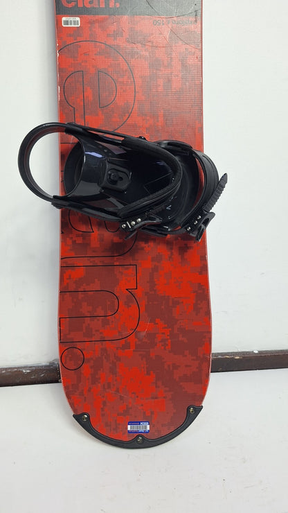 Elan Explore R 150 cm Snowboard + Brand New Talerun M  Bindings Winter Snow