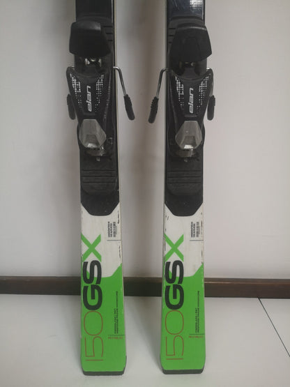 Ski Elan GSX 150 cm + fixations Elan EL 7.5 BSL. Plaisir, neige, aventure et sport hivernal