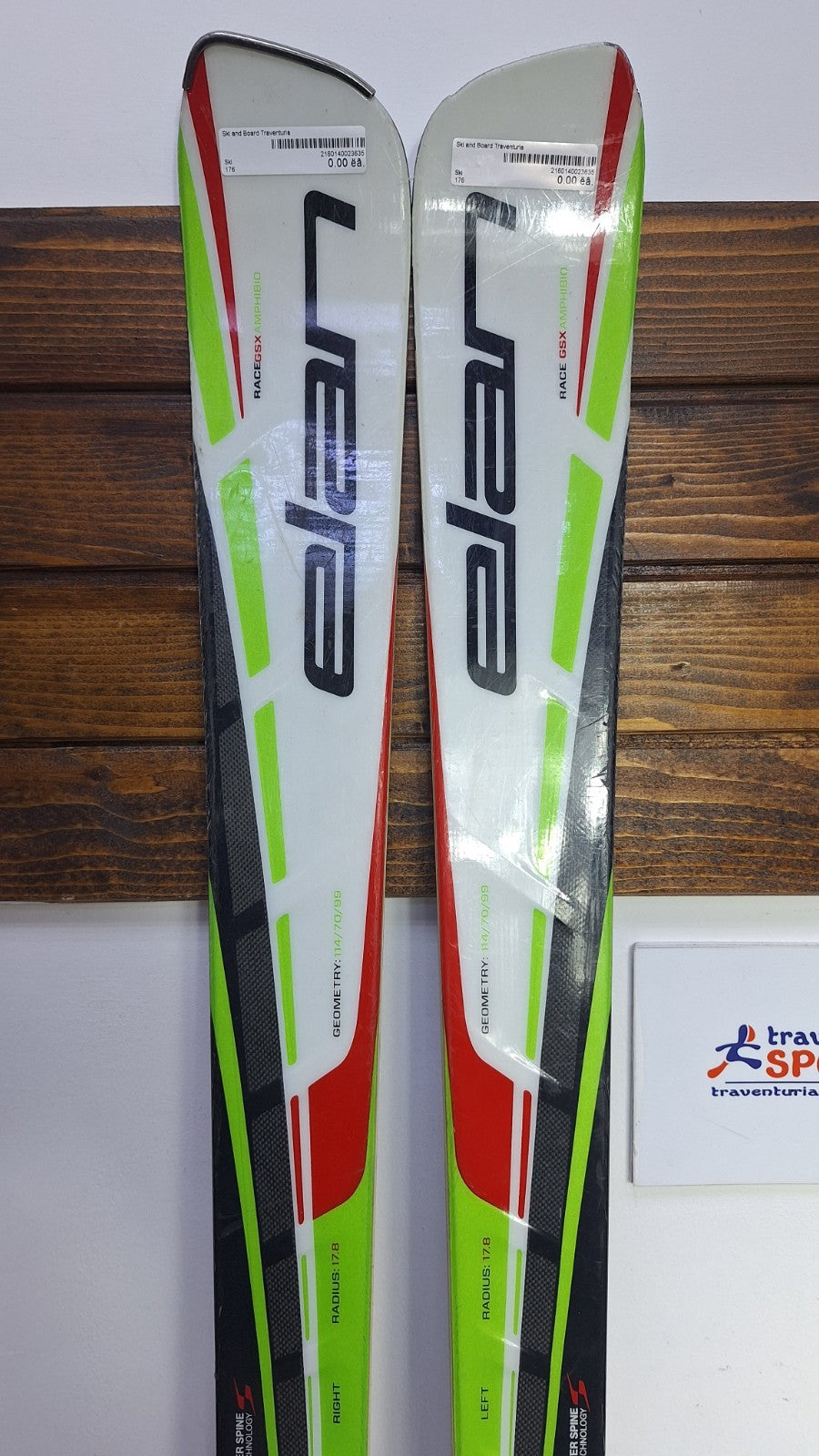 Elan Race GSX 176 cm Skis + Elan 14 Bindings Winter Fun Snow