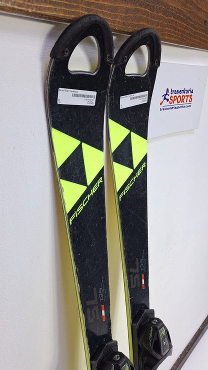 Ski Fischer RC4 SL FIS 135 cm + fixations Fischer Z9 Sports d'hiver Descente Plaisir