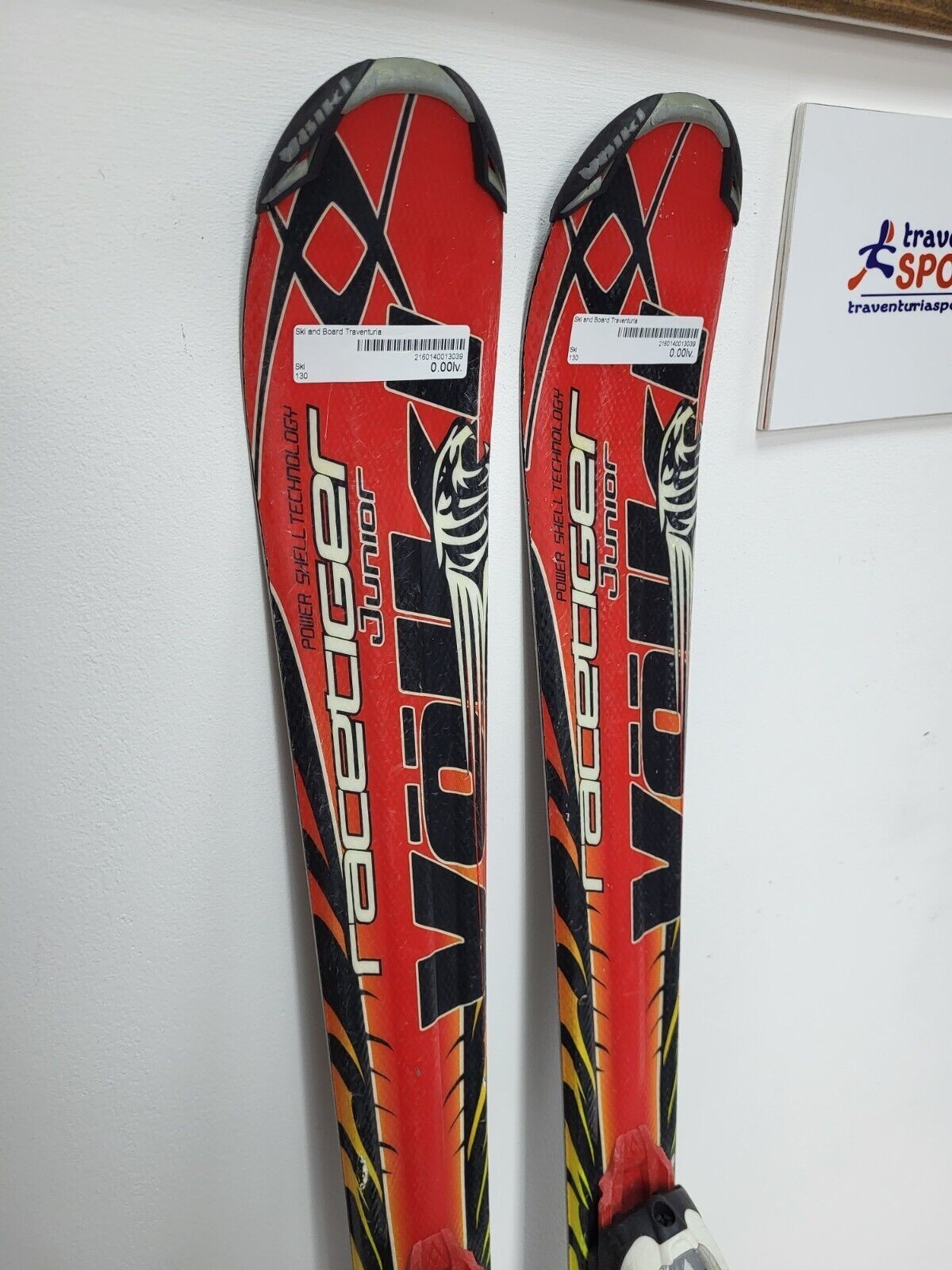 Völkl Racetiger GS R JR 130 cm Ski + Marker 7 Bindungen Wintersport Schneespaß