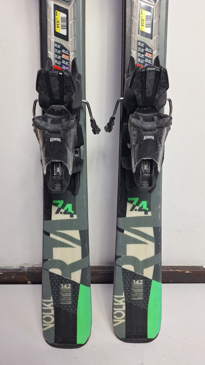 Volkl RTM 142 cm Ski + Marker 10 Bindings Fun Snow Winter Sport Piste