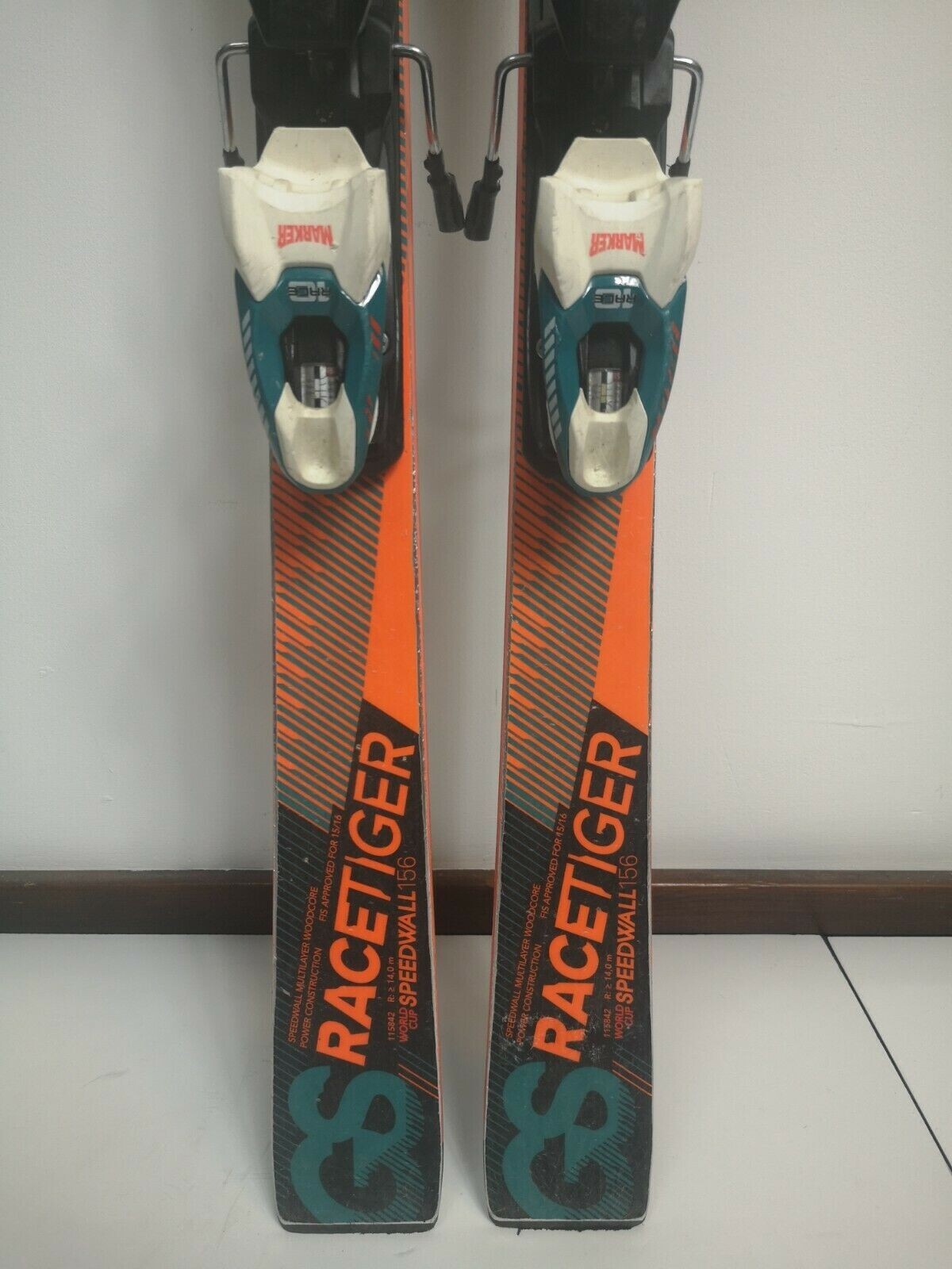 Sci Völkl Racetiger Speedwall 156 cm + attacchi Marker Race 10 Divertimento invernale sulla neve
