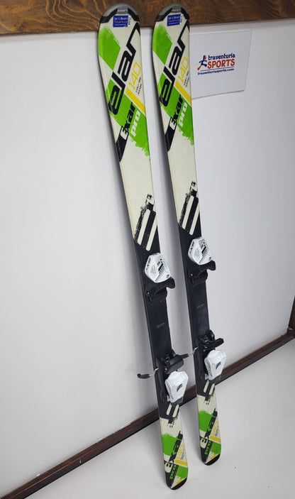 Elan Exar Pro 140 cm Ski + NEW Tyrolia 7.5 Bindings Sport Snow Winter Fun