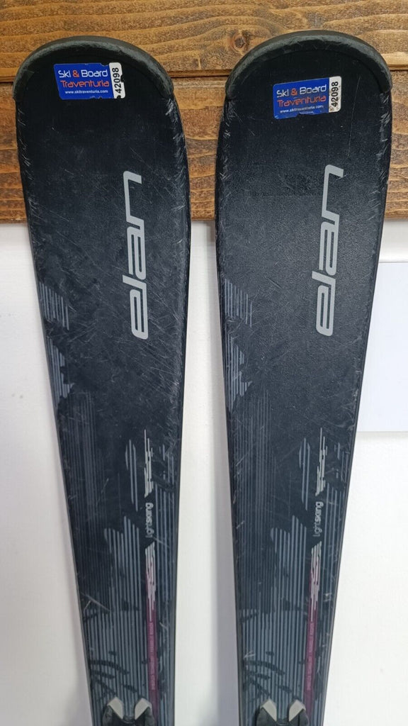 Elan Snow Black 146cm Ski + Elan 7.5 Bindings Winter Sport Fun