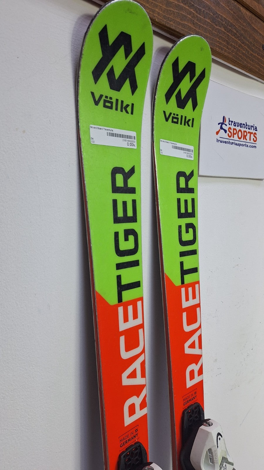 Völkl Racetiger GS 132 cm Ski + HEAD SLR 7.5 Bindings Winter Sport Snow Fun