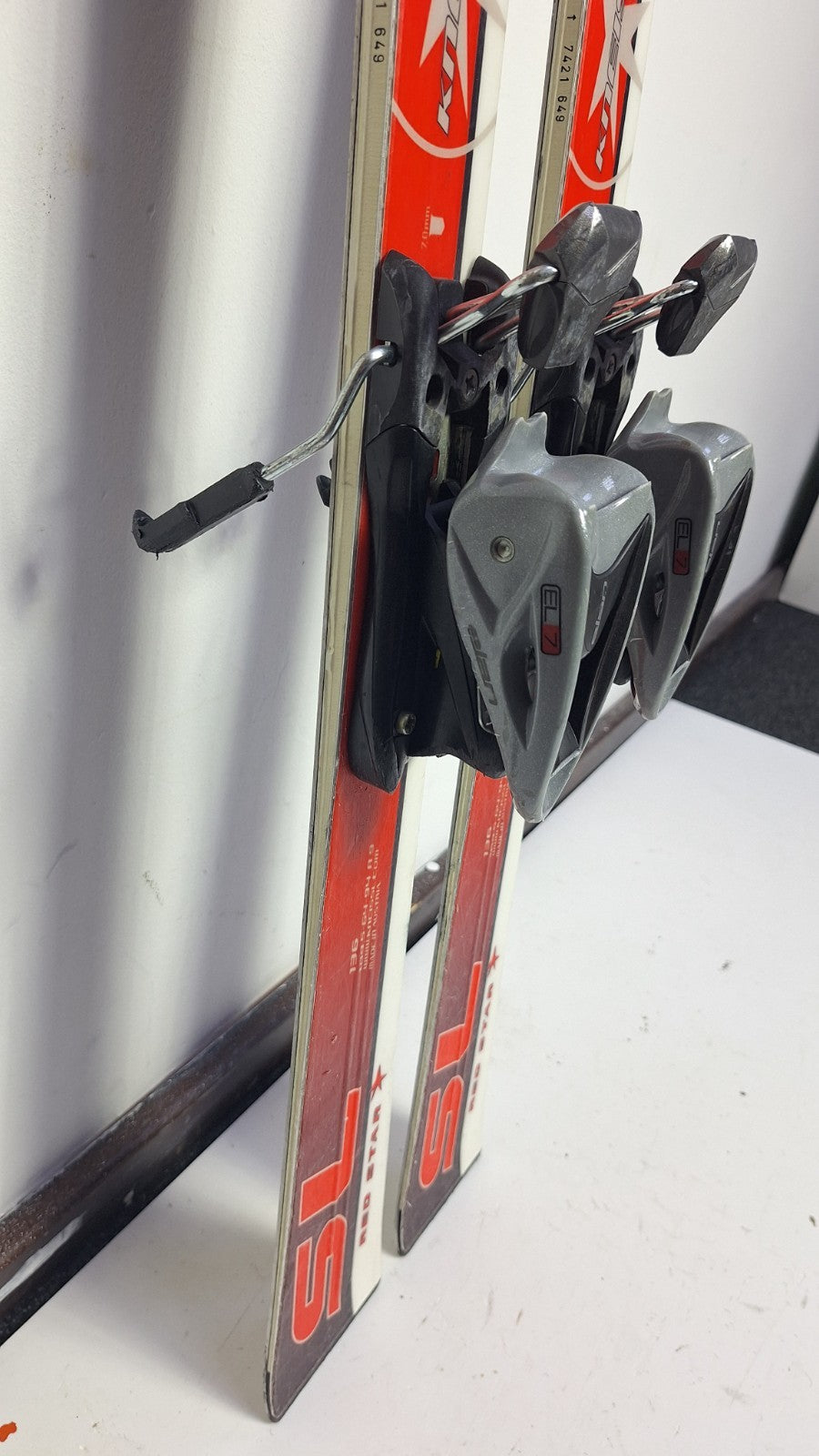 Kneissl Red Star Race SL 136cm + Elan 7 Bindings Winter Sport Outdoor