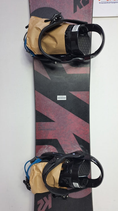 K2 Rental  EST.87  155W cm Snowboard + Brand New K2 M Bindings  Winter Snow Fun