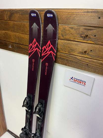 Skis Salomon Myriad 85 169cm + fixations Elan EL 10 Aventure Sport d’hiver