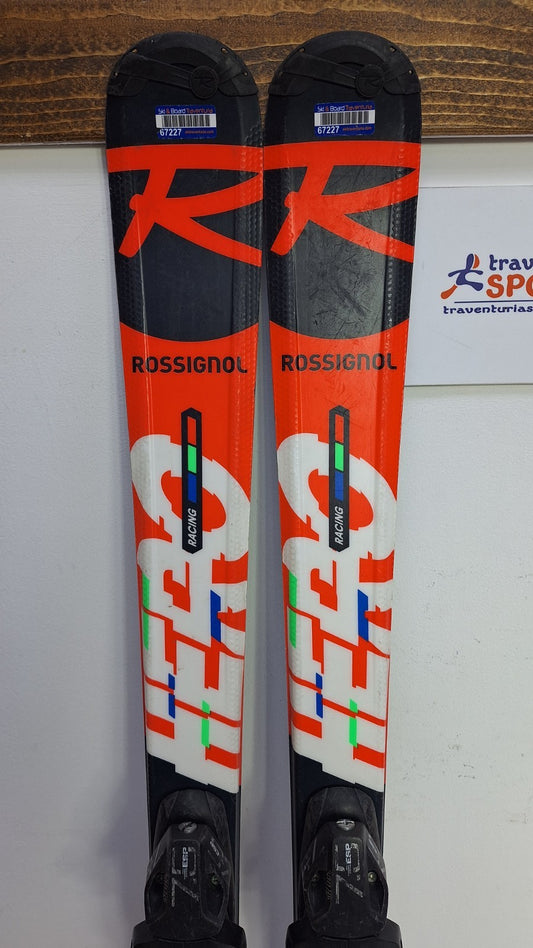 Rossignol Hero J 140 cm Ski + Elan ESP 7.5 Bindungen Winter Adventure Winter