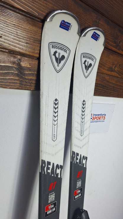 Rossignol React RT Carbon 156 cm Ski + Elan ESR 10 Bindings Winter Adventure
