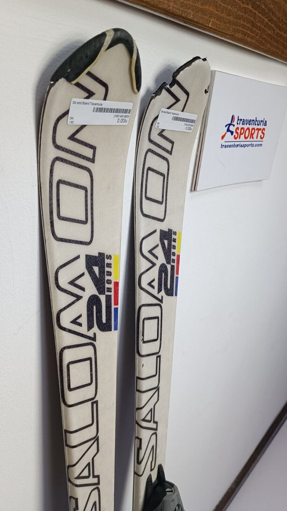 salomon 24h ski Salomon 24 HRS 130 cm Ski + Salomon 4.5 Bindings Winter Sport Adventur – Traventuria Sports