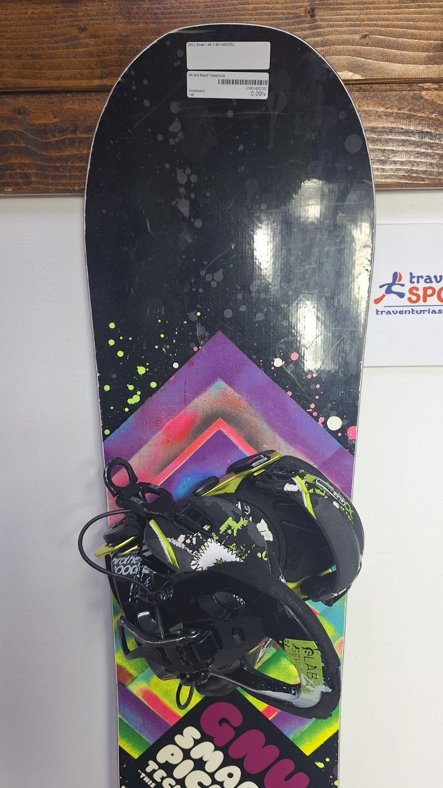 GNU Smart Pickle PBTX 148cm Snowboard + SP(sLAB Series) M Bindings  Fun Snow