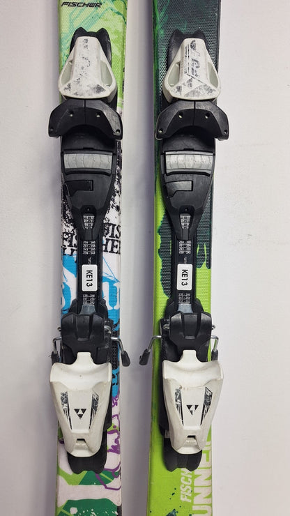 Fischer Stunner 121 cm Ski + Fisher 4.5 Bindings Winter Sports Fun Adventure
