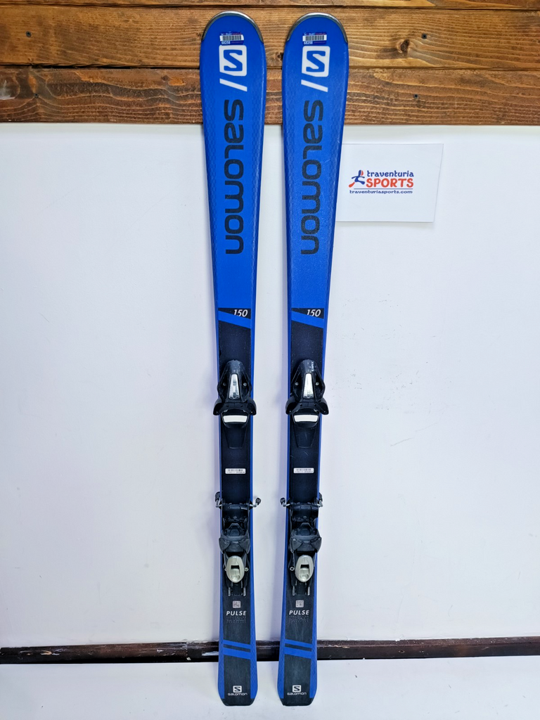 Salomon Pulse 150 cm Ski + Elan ESR 10 Bindungen Adventure Winter Sport