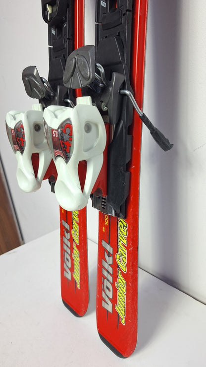 Volkl Tiger JR Carver 100cm Ski + Marker 4.5 Bindings Winter Sport Fun