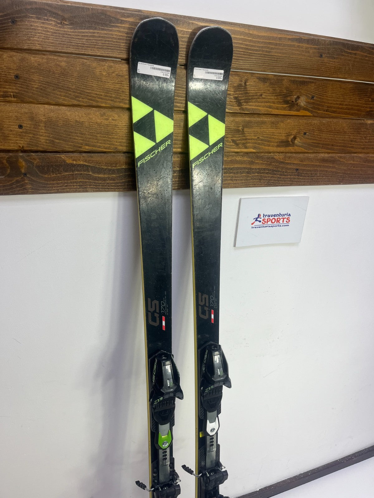Ski Fischer RC4 GS 170 cm + fixations Fischer Z13 Sports d’hiver Plaisir et aventure