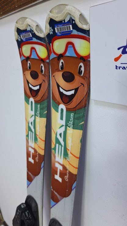 HEAD Bjornbusa 117 cm Ski + Elan ESP 7.5 Bindings Sport Snow Winter Fun