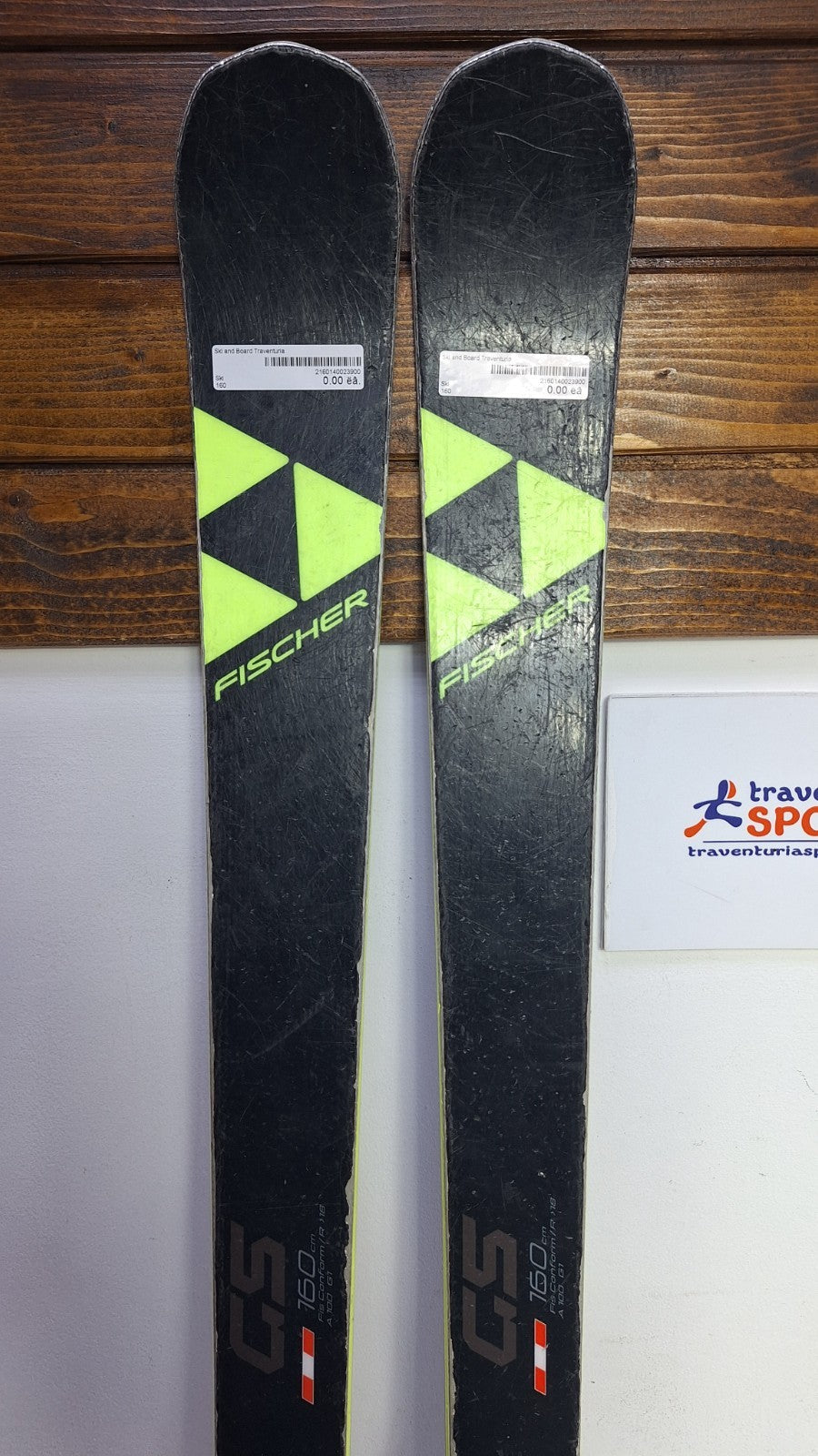Fischer GS RC4 160cm  Ski + Fischer Z9 Bindings Adventure Winter Sport