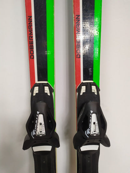 Nordica Dobermann WC SL J 163cm Ski + NEW Tyrolia 10 Bindings Winter Adventure