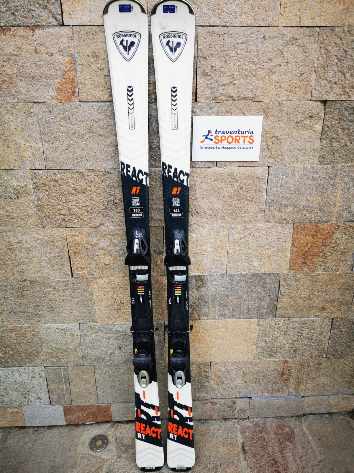 Rossignol REACT RT 163cm  Ski + Elan 10 Bindings Winter Sport Fun