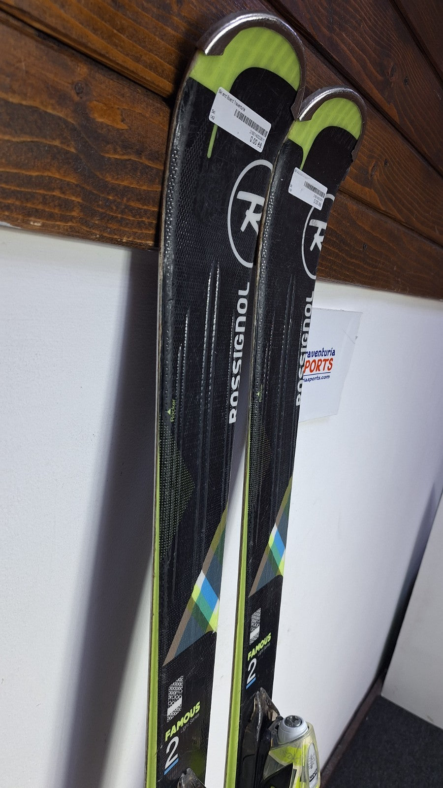 Rossignol Famous 2 149cm Skis + Look 10 Bindings Winter Fun Snow