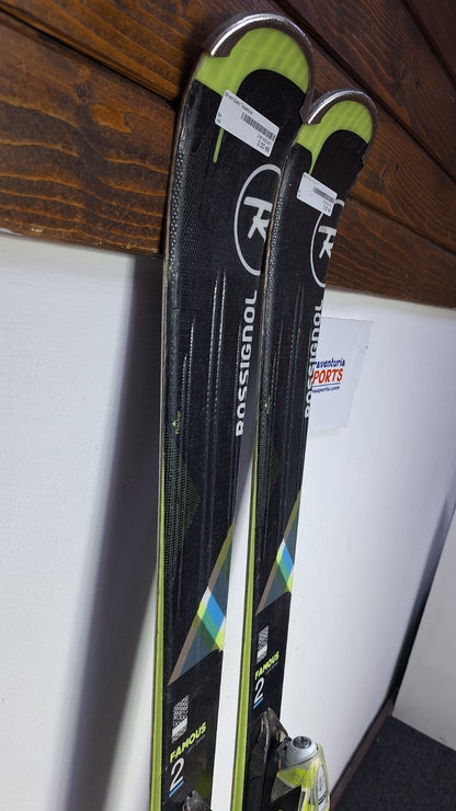 Rossignol Famous 2 149cm Skis + Look 10 Bindings Winter Fun Snow